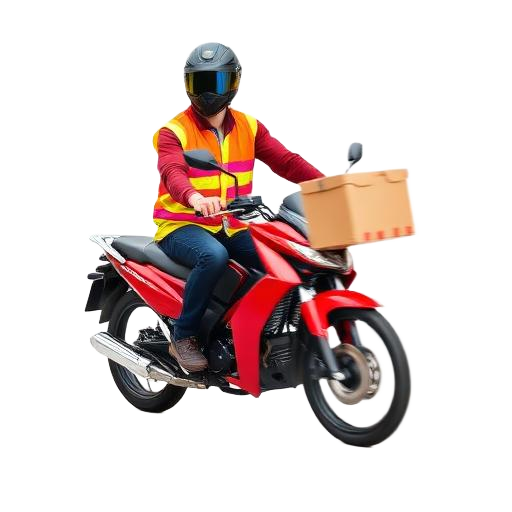 Motoqueiro entregador